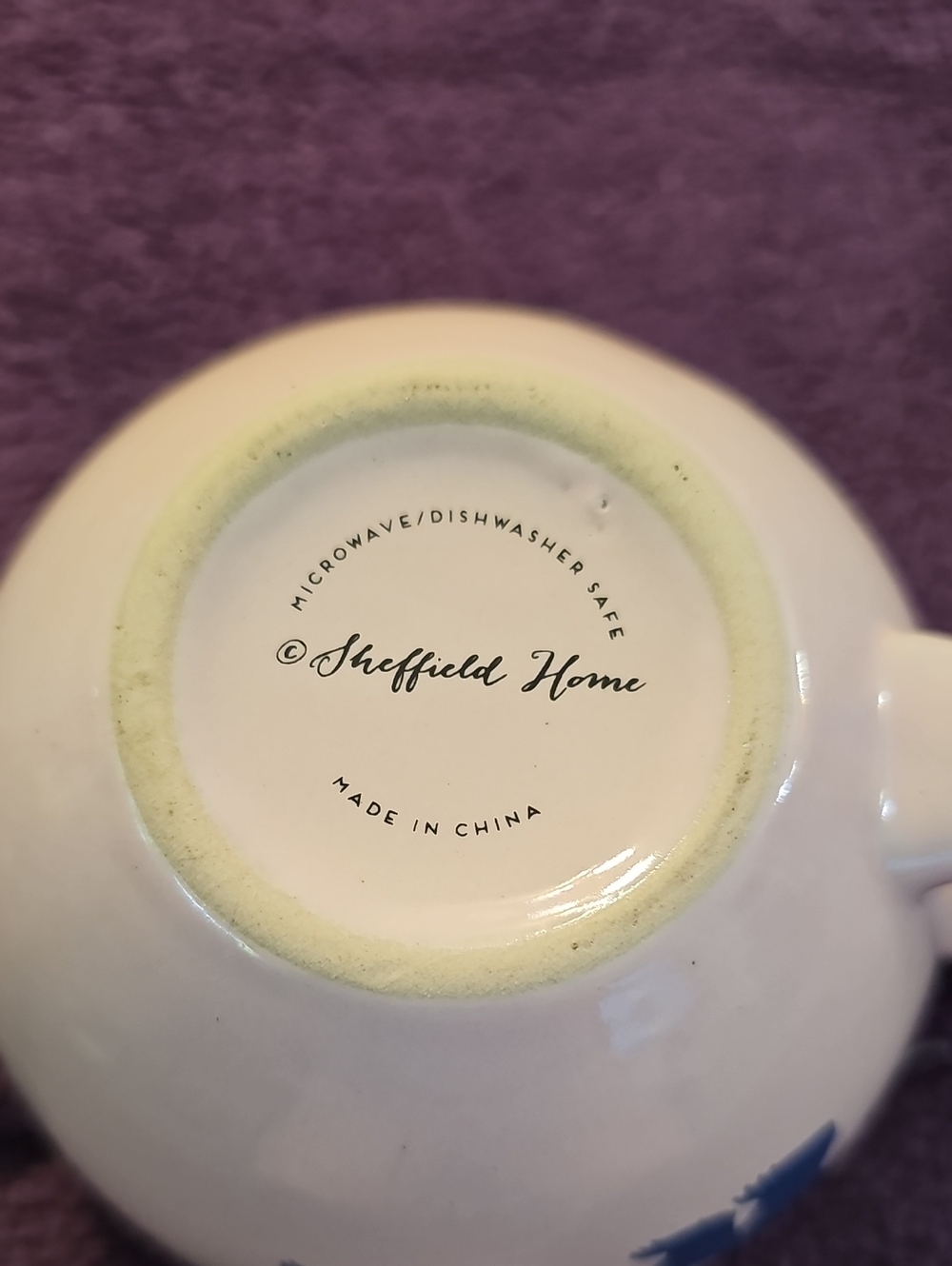 Mama Bear Floral Accent Ceramic Mug - White with Navy & Pink - Picture 5 of 5